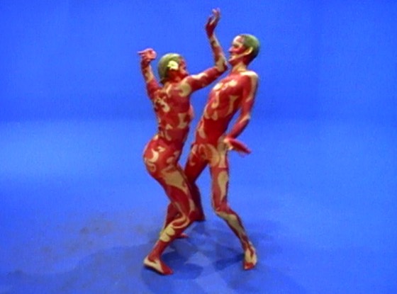 The Flame People, Gil Morrison and Janine Russo, on the Radio Sol shoot